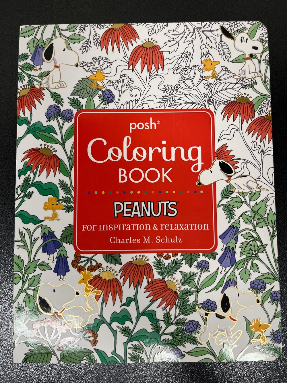Posh Coloring Book - Inspiration and Relaxation Snoopy Peanuts